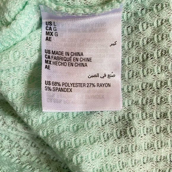 Epic Threads Girls Waffle Tiered Dress with Scrunchie Mint Candy Size L NWT - Picture 7 of 8